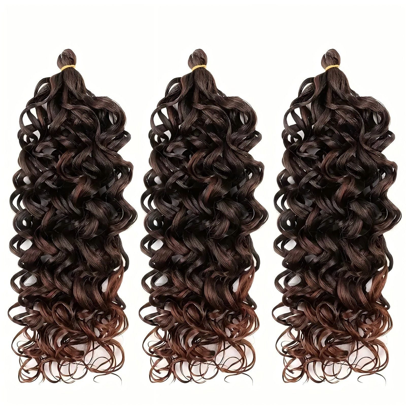 European and American Style Wig Hawaiian Curl Crochet Hair Hawaii Ocean Wave Braiding Hair20in90g