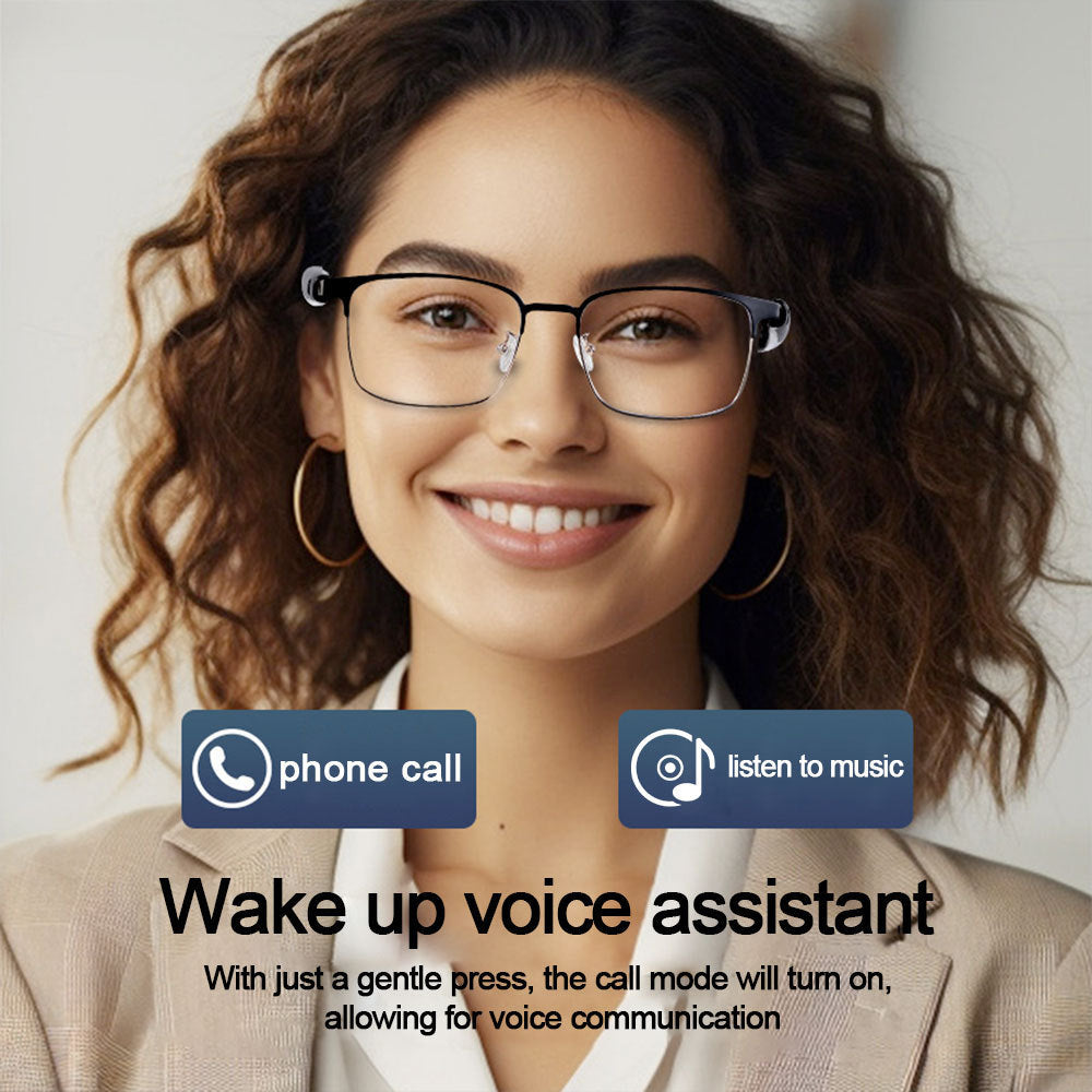Smart Audio Glasses Bluetooth Call Driving Cycling Comfortable Lens Non-Prescription Sunglasses ai