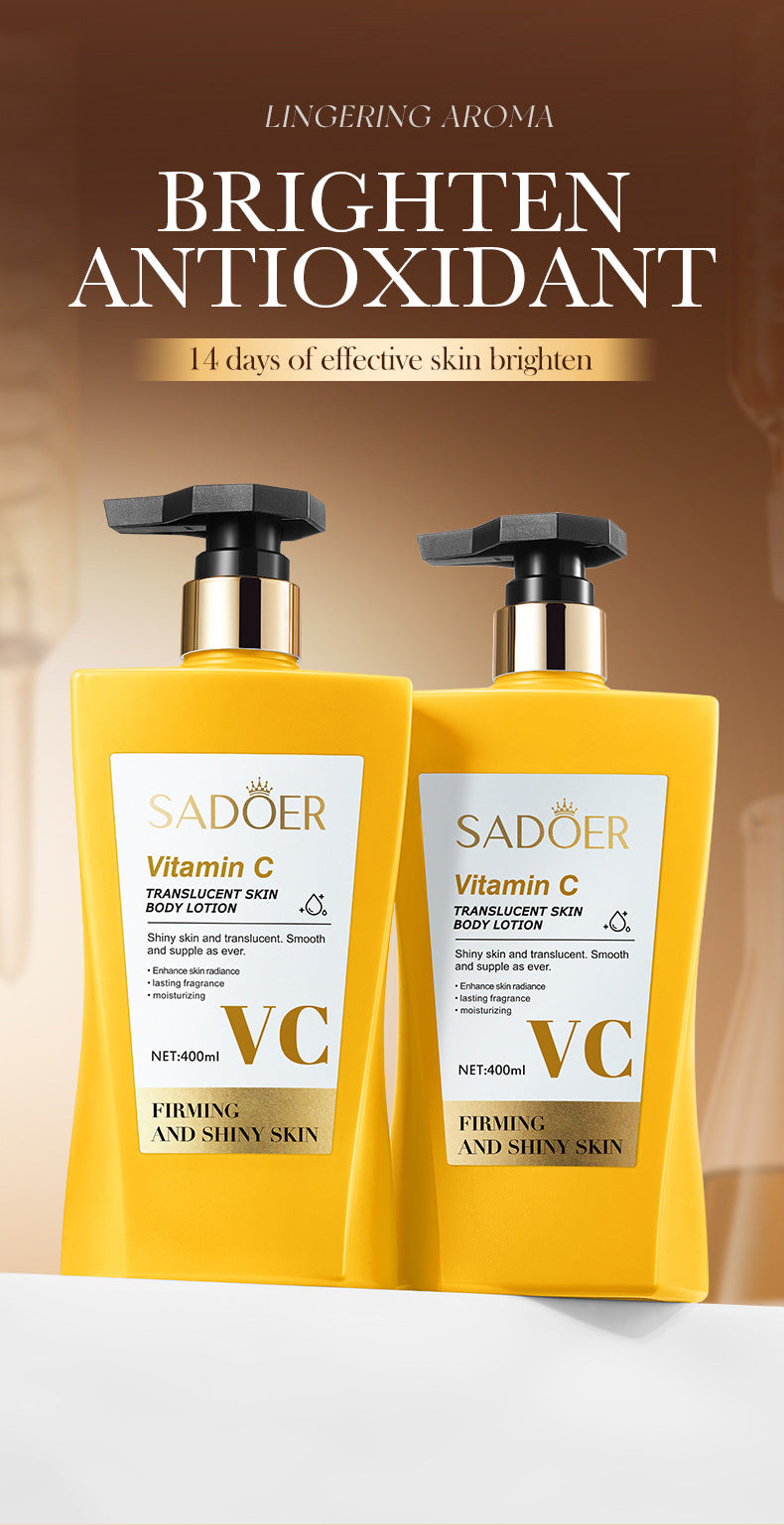 All English Vitamins C Translucent Body Lotion SADOER Moisturizing Body Lotion  Wholesale