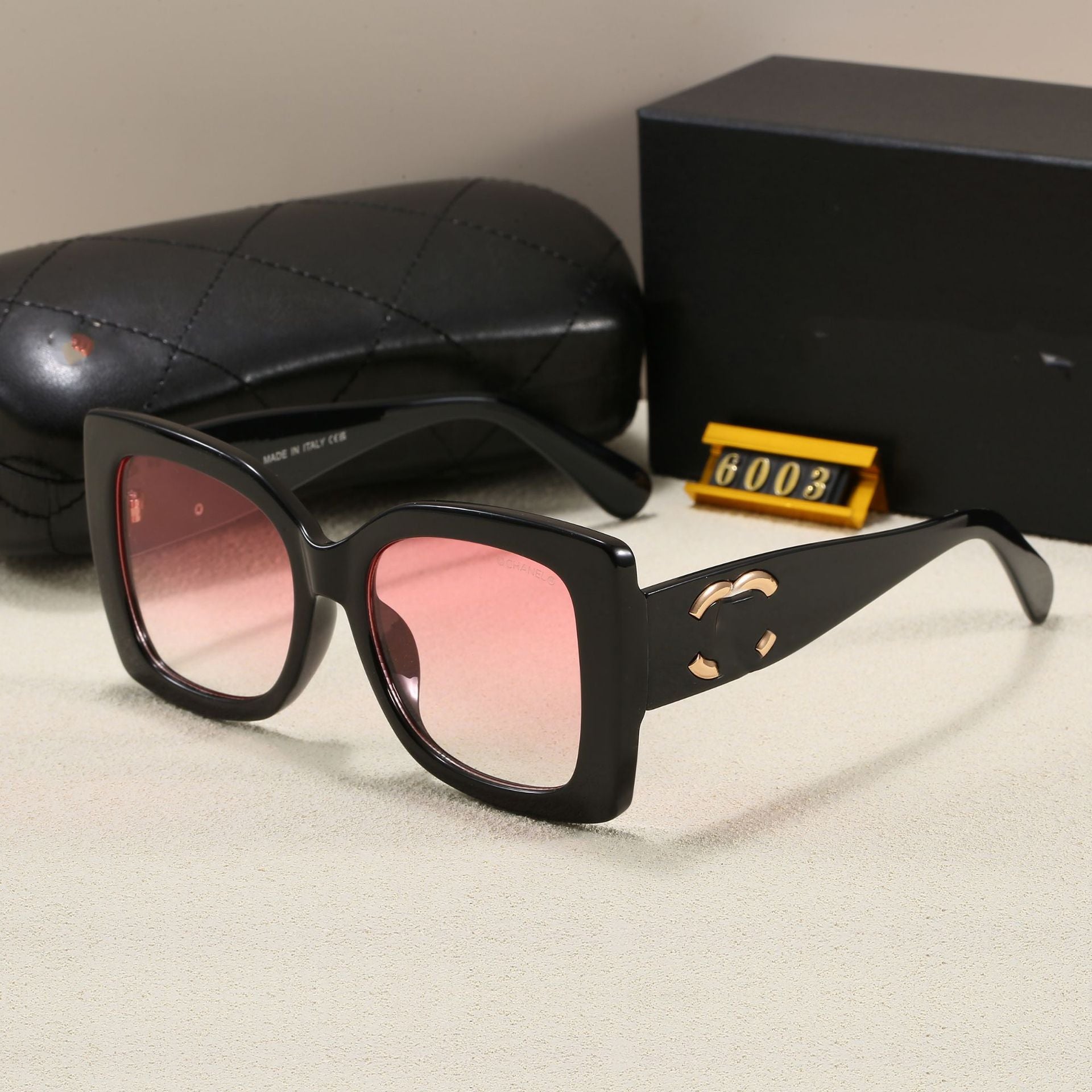 Xiaoxiangjia Large Frame Fashion European and American Trend Sunglasses Unisex Rectangular Retro Style sunglasses