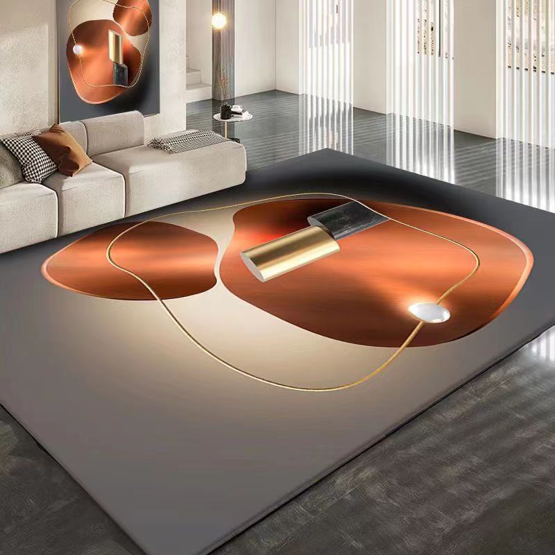 Carpet Resistant to Dirt Easy to Maintain Living Room Carpet Light Luxury Bedroom Non-Slip Crystal Velvet Carpet Bedside Warm Blanket