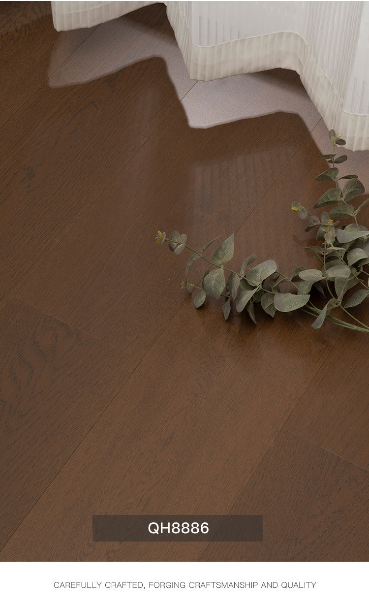 Oak Black Walnut Full Birch Base Material Multi-layer Solid Wood Composite Flooring Wear-resistant Medieval Style Song Dynasty Aesthetics ENF Environmental Protection