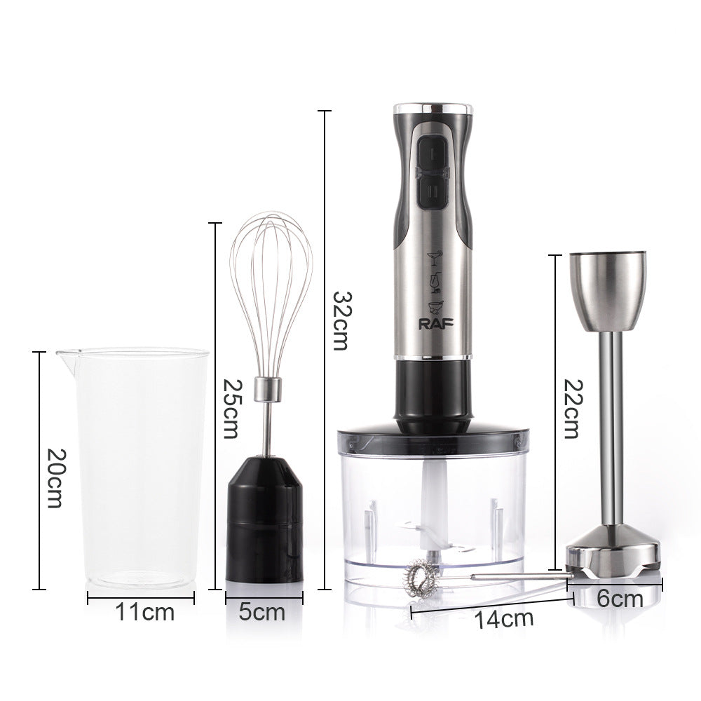RAF EU Standard Portable Household Food Blender Handheld Electric Stainless Steel Cooking Stick Mixer3006