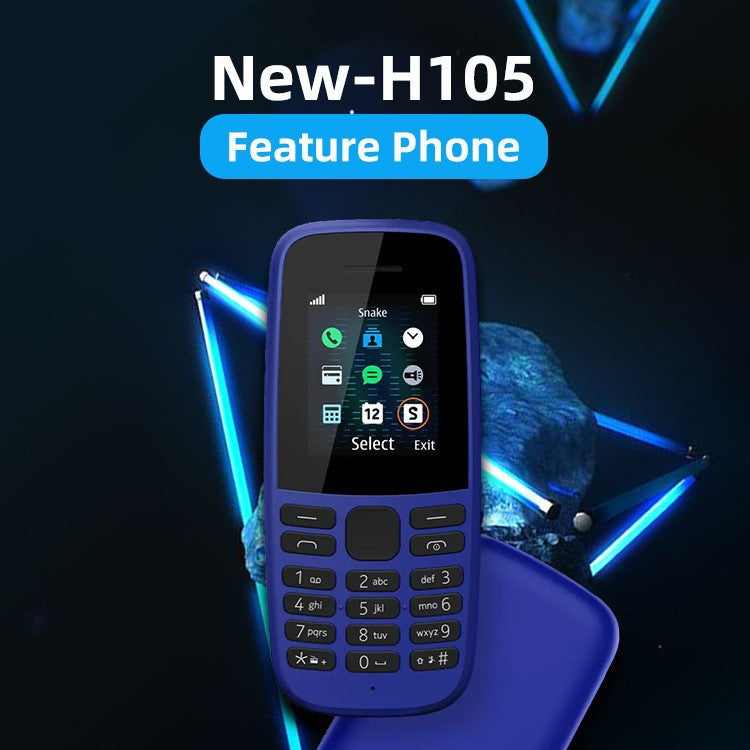 Popular105Dual SIM Senior Phone2G GSM Straight button phone non-smartphone factory wholesale