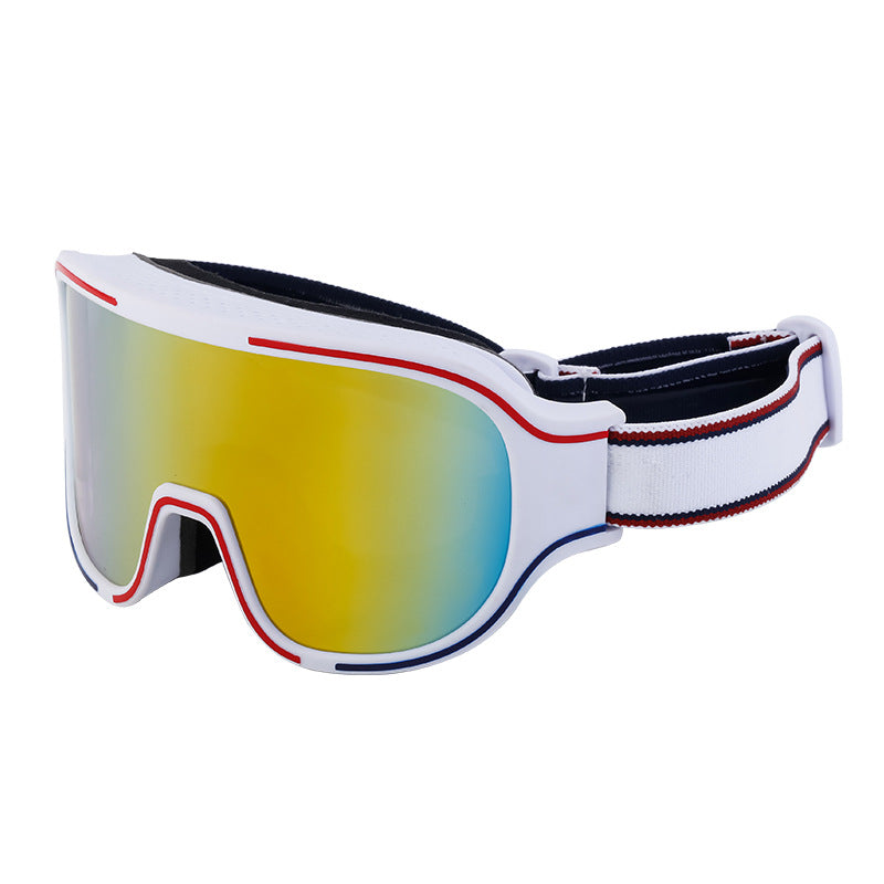 Fashion Large Frame Integrated Sunglasses for Women Trendy Sports Outdoor Cycling Windproof Coldproof Anti-fog Ski Goggles for Men