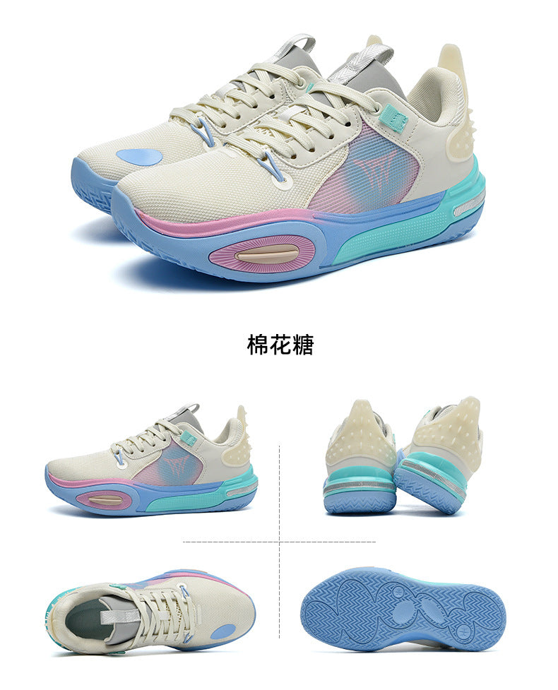 Men's and Women's Low-top Breathable Mesh Basketball Shoes Shock-absorbing Lightweight Student Trendy Couple Sports Shoes Dropshipping