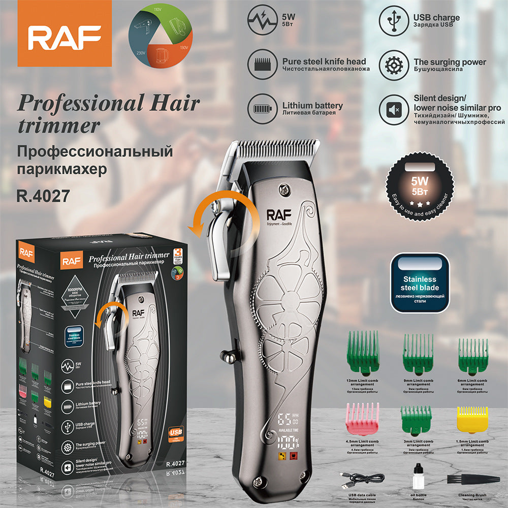 RAF New Electric Hair Clipper Multifunctional Electric Hair Clipper Haircut Set Electric Clipper R.4027