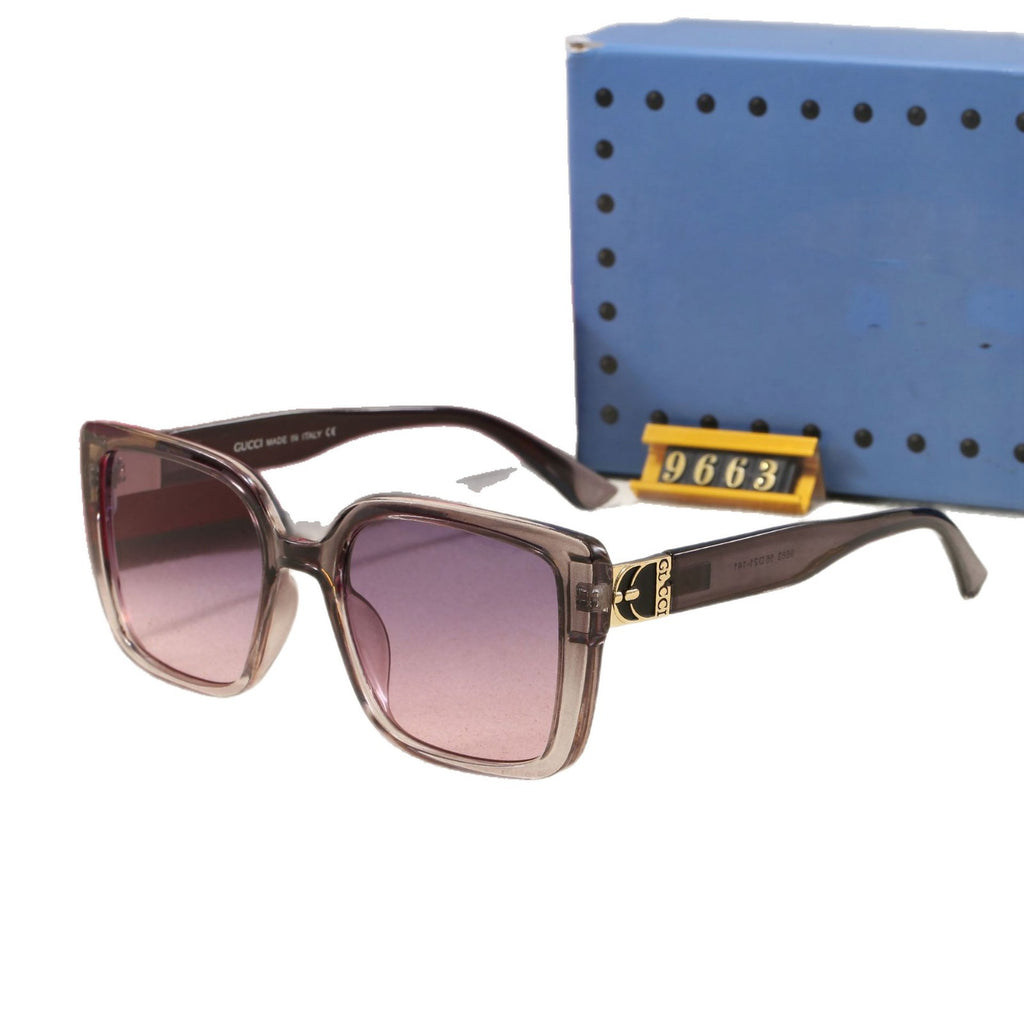 2025New Korean Style Unisex Square Sunglasses Travel Small Frame Sunglasses Internet Celebrity Fashion Personality High-end Glasses