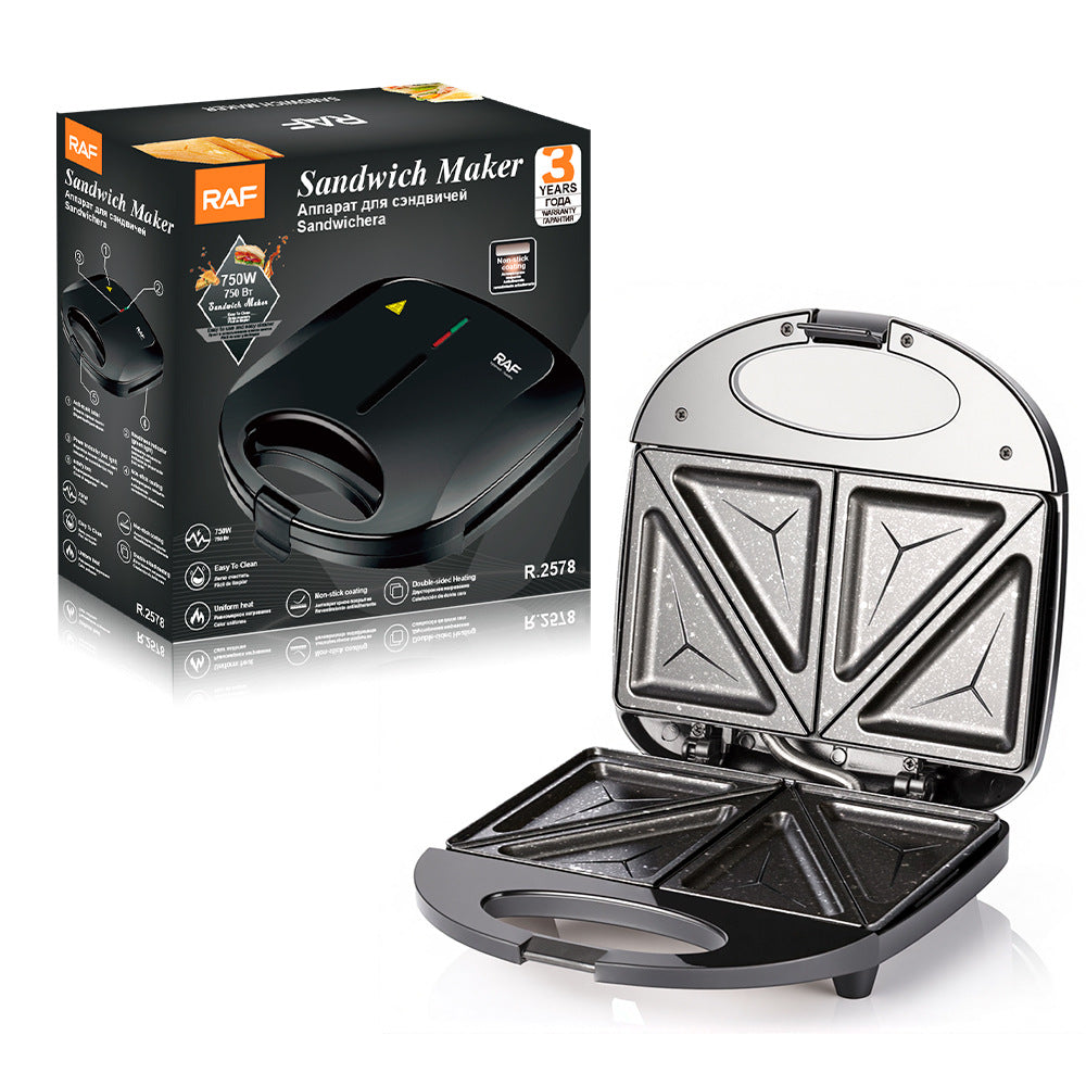 RAF European Standard Household Dual Multifunctional Toast Waffle Breakfast Machine Heating Sandwich Maker2578