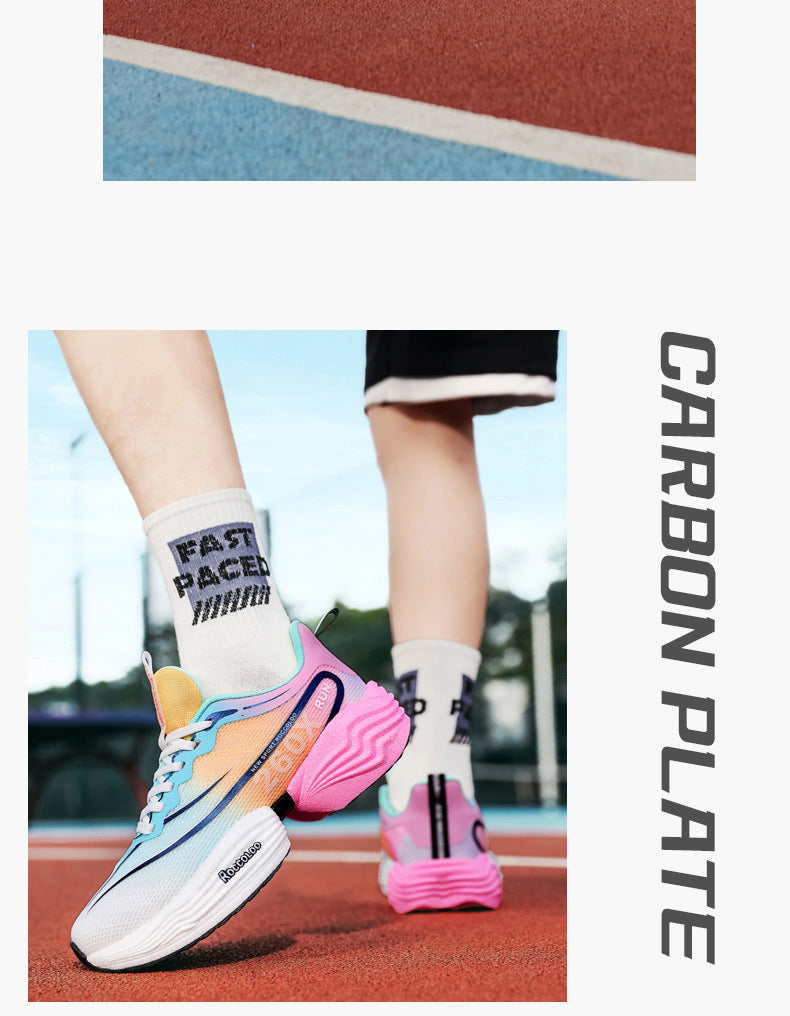 2025New Carbon Plate Anti-Slip Soft Sole Sports Shoes Dropshipping Couple Mesh Breathable Racing Running Shoes