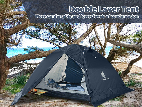 Jituo New Lightweight Tent Outdoor Camping Gear Hiking Aluminum Pole Mountaineering Tent Rainproof Camping Equipment