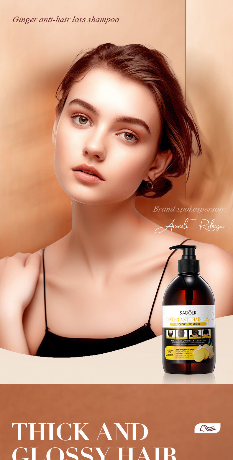Full English Ginger Anti-Hair Loss Shampoo500ml SADOER Plant Shampoo  Wholesale