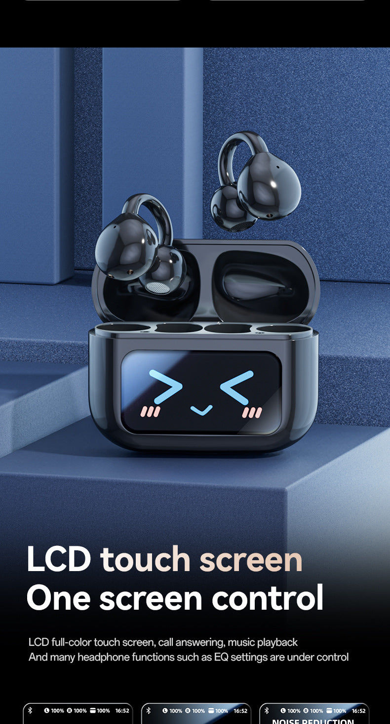 M100Hot-selling Popular Clip-on Touch Smart Color Screen High-Quality Bluetooth Earphones Wholesale from Factory Source