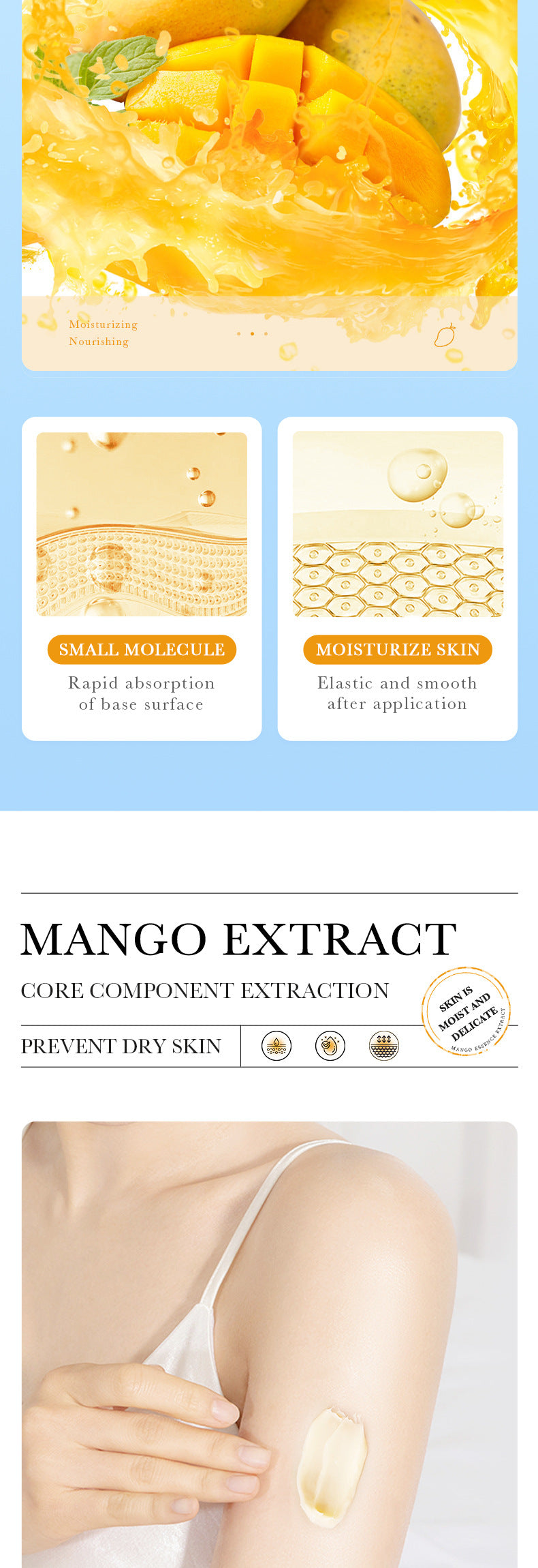 Full English Plant Body Lotion SADOER Avocado Moisturizing Rose Butter Body Lotion  Wholesale