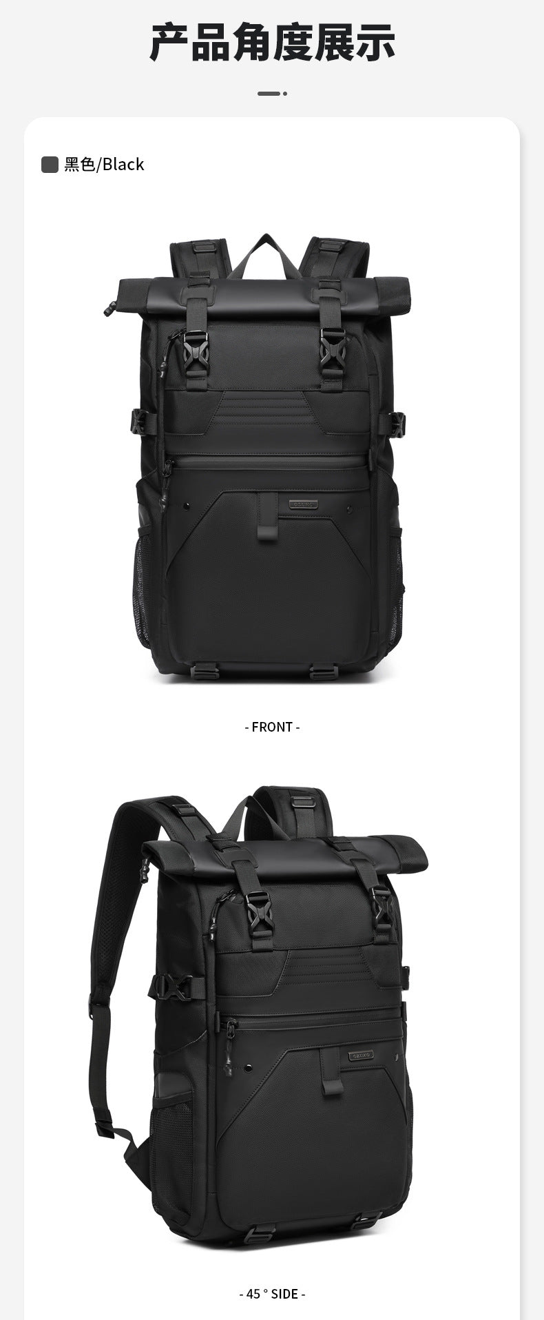 OZUKO Casual Backpack Backpack School Bag Large Capacity Waterproof Computer Bag Unisex Travel Commuting Bag