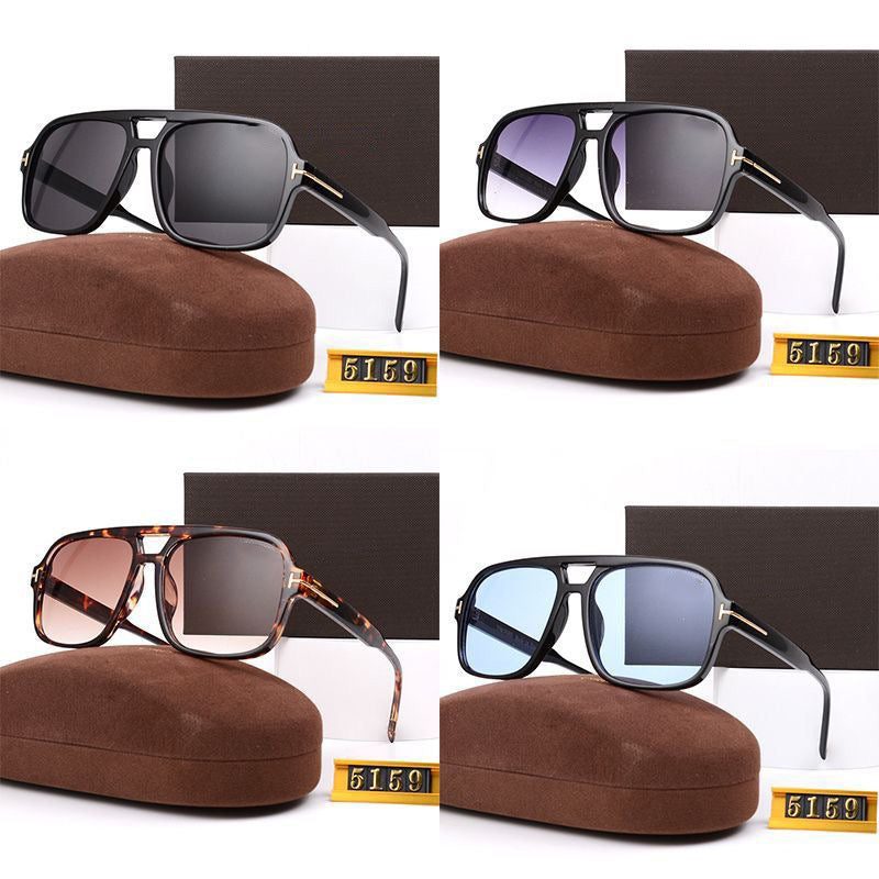 European and American pilot retro double bridge sunglasses2024New style sunglasses UV protection trendy sunglasses