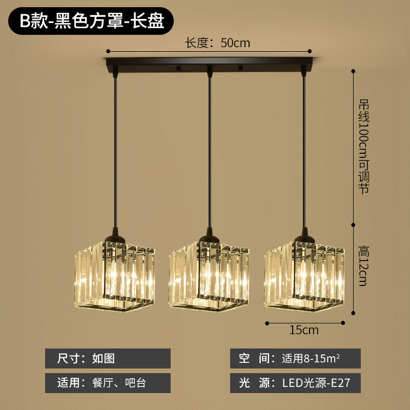 Restaurant Pendant Light Three-Head Modern Minimalist Bar Creative Dining Table Bedroom Unique Living Room Dining Room Grand Nordic Lighting