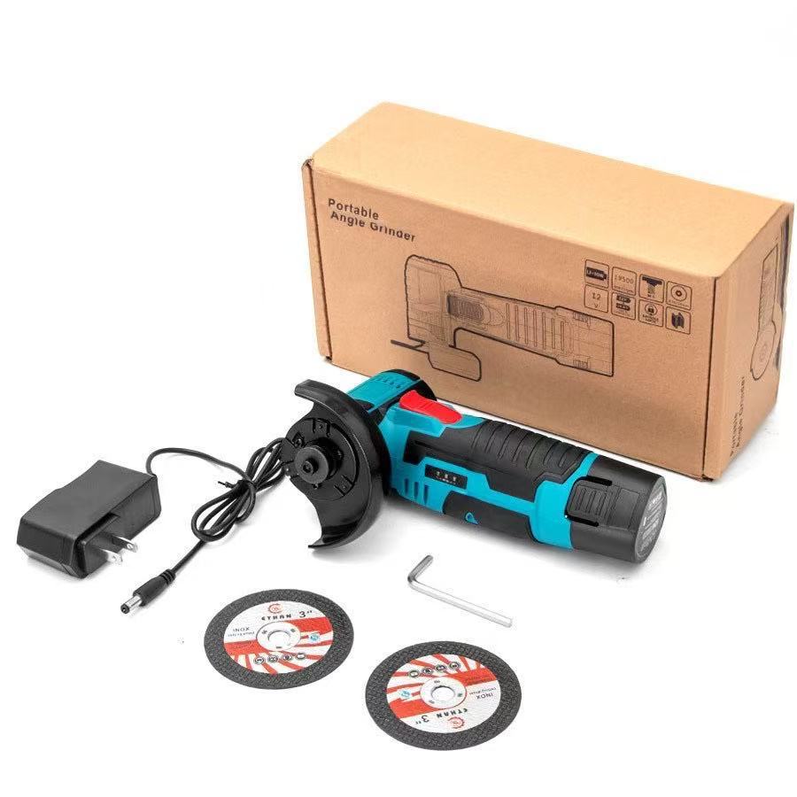 Cross-Border Foreign Trade Mini Rechargeable Lithium Electric Angle Grinder Household Multi-Functional Portable Cutting Grinding Machine Polishing Machine
