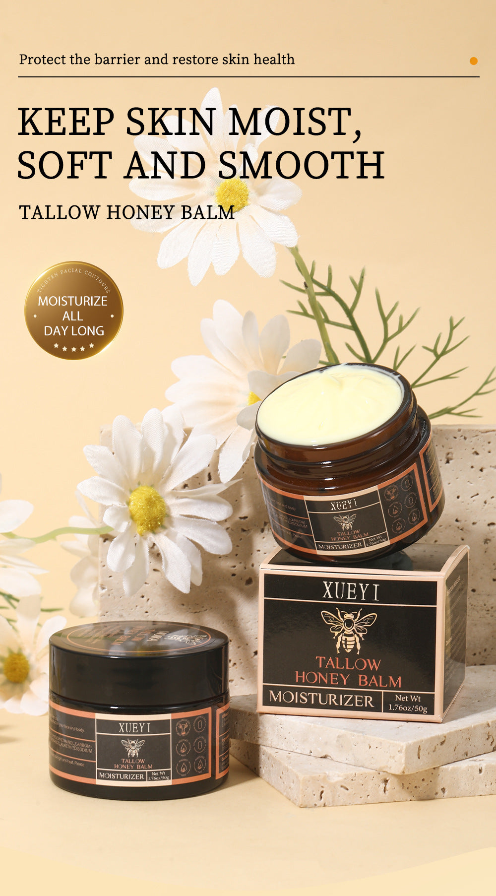 In Stock Moisturizing Skin Cream Grass-Fed Organic Face Cream Moisturizing Cream Body Lotion Skincare Lip Balm