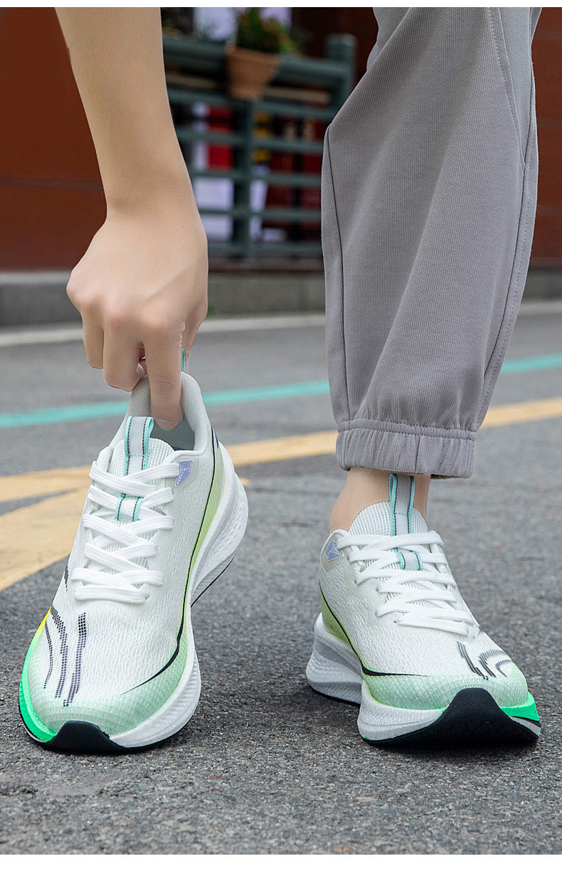 Red Rabbit7pro Breathable Mesh Popcorn Carbon Plate Running Shoes Men and Women Students Sports Sneakers Casual Jogging Shoes