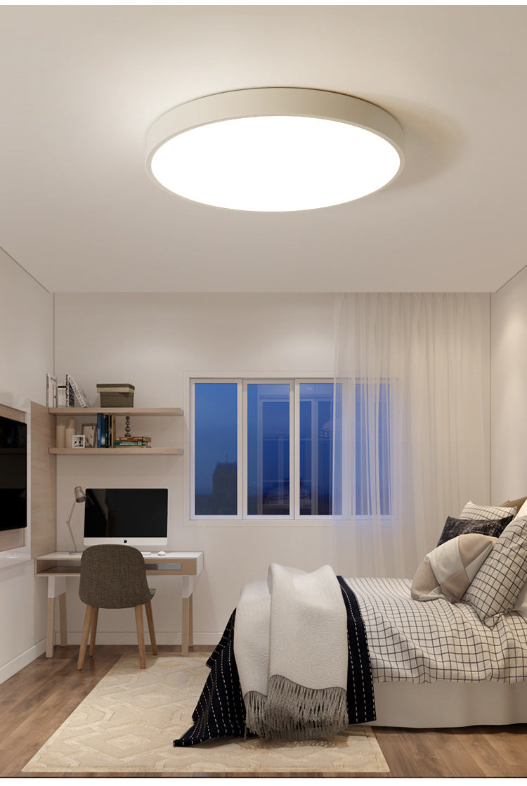 led Round Bedroom Living Room Lamp Nordic Modern Simple Room Corridor Lamp Macaron Ceiling Lamp