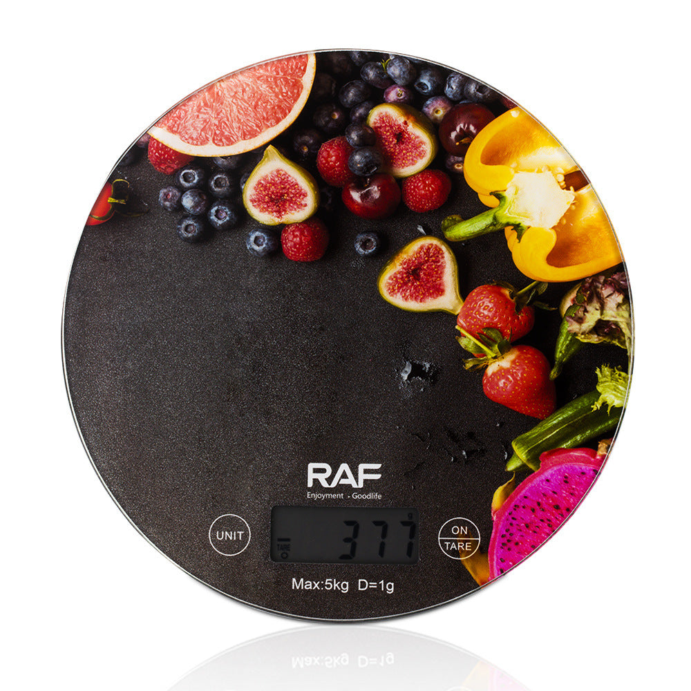 RA  Stainless Steel LCD Display Multi-unit Conversion Tare Function Waterproof Kitchen Scale Electronic Scale Limit5kg