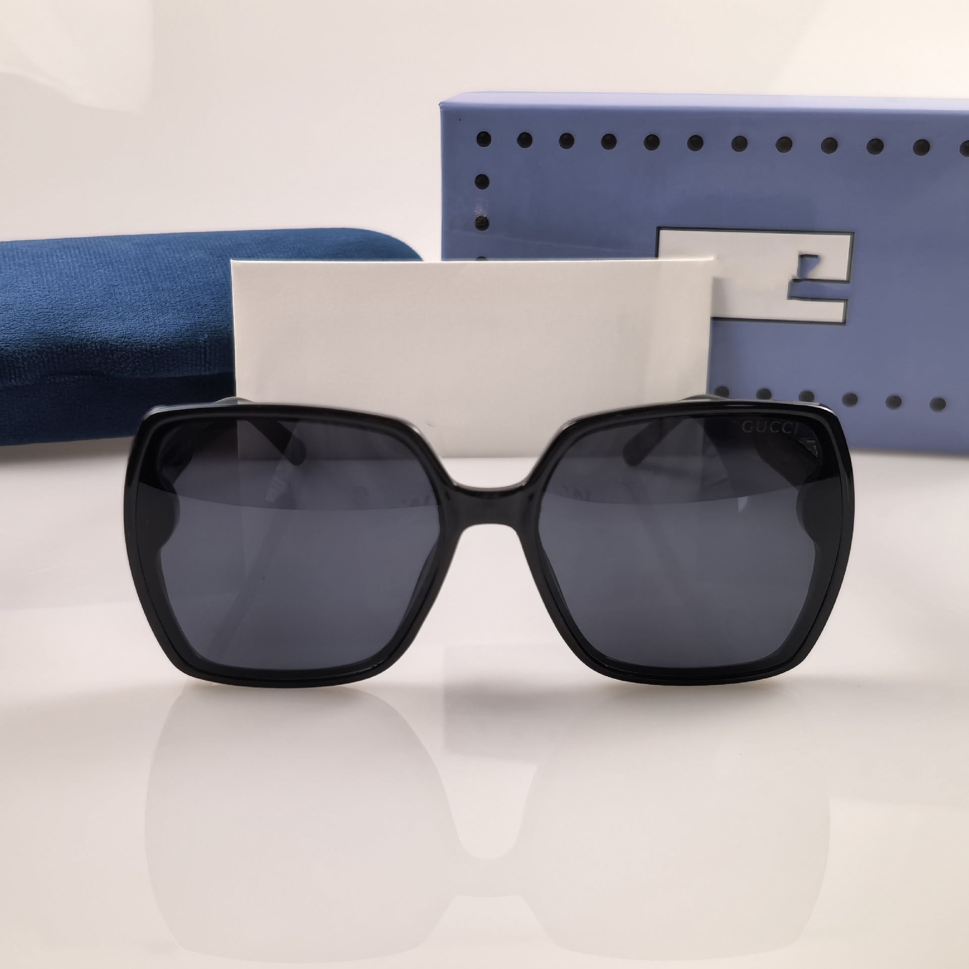 G New European and American Style Women's Fashion Personality Large Frame Square Retro Glasses Trend GG2758