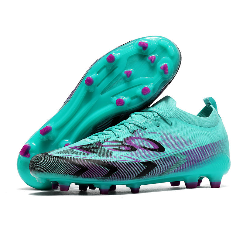 Manufacturer Football Shoes Long Spikes Student Adult Outdoor Turf Training Shoes Professional Competition Sports Shoes Wholesale