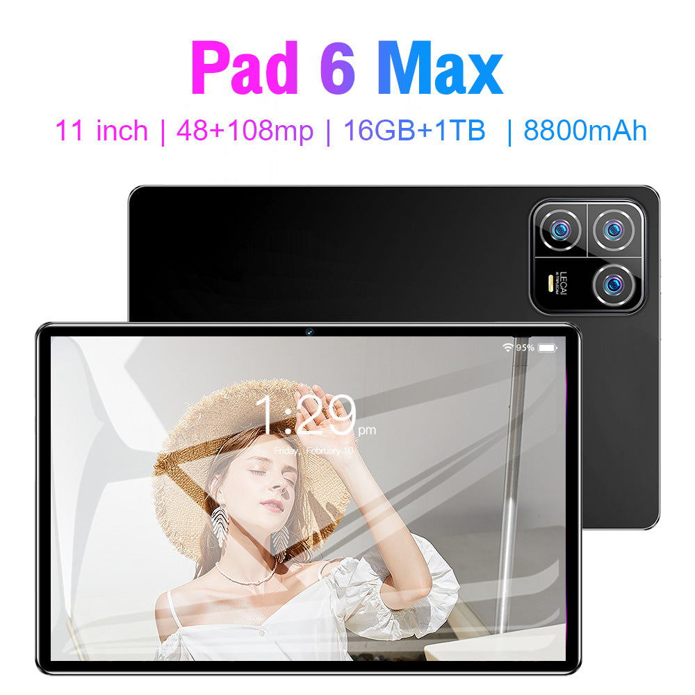 Pad 6 Max Android Tablet16+1T Large Screen Eye Protection Tablet Manufacturer In Stock Wholesale