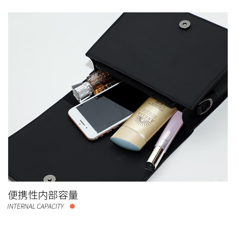 Spring and Autumn New Trendy Fashion Korean Style Small Square Bag Personality Stylish Simple Shoulder Bag Niche Design Crossbody Women's Bag