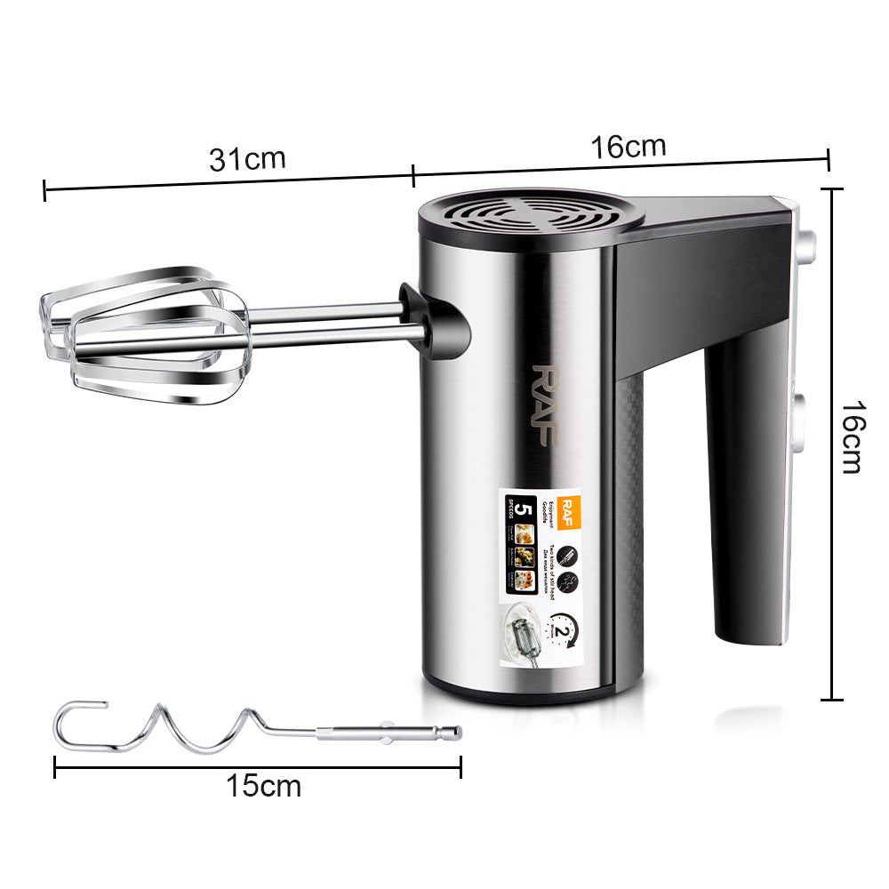 RAF EU Standard Household Electric Mini Mixer for Batter and Egg Beating, Fully Automatic Lightweight Handheld Cream Whisk