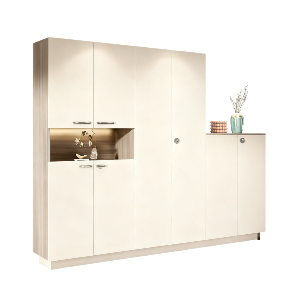 Custom Aluminum Alloy Shoe Cabinet for Entire House, Hallway, Home Entrance, Integrated Outdoor Storage Cabinet, Factory Direct