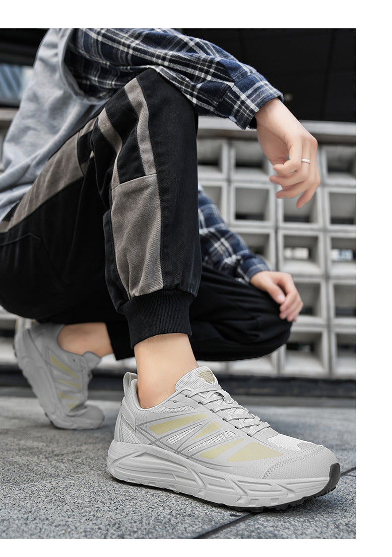 Autumn New Soft Sole Ultra-light Running Shoes Non-slip Wear-resistant Sports Wide Toe Casual Shoes Fashionable Sports Comfortable Trendy Shoes