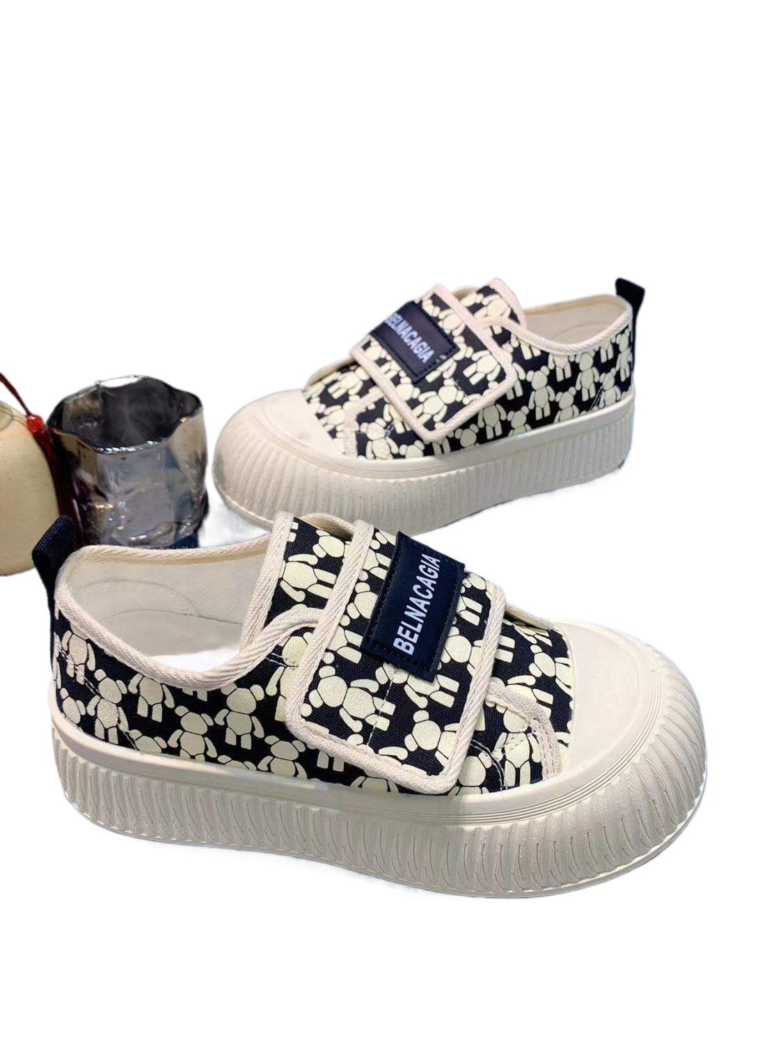 2025Platform Shoes Casual Shoes Sneakers New Trendy Outdoor All Black39Code,40In Stock