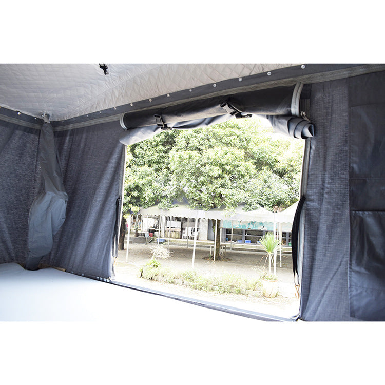 FRP Automatic Hard Shell Car Roof Top Tent SUV Waterproof Outdoor Camping Lightweight Quick Open for Self-Driving Tours