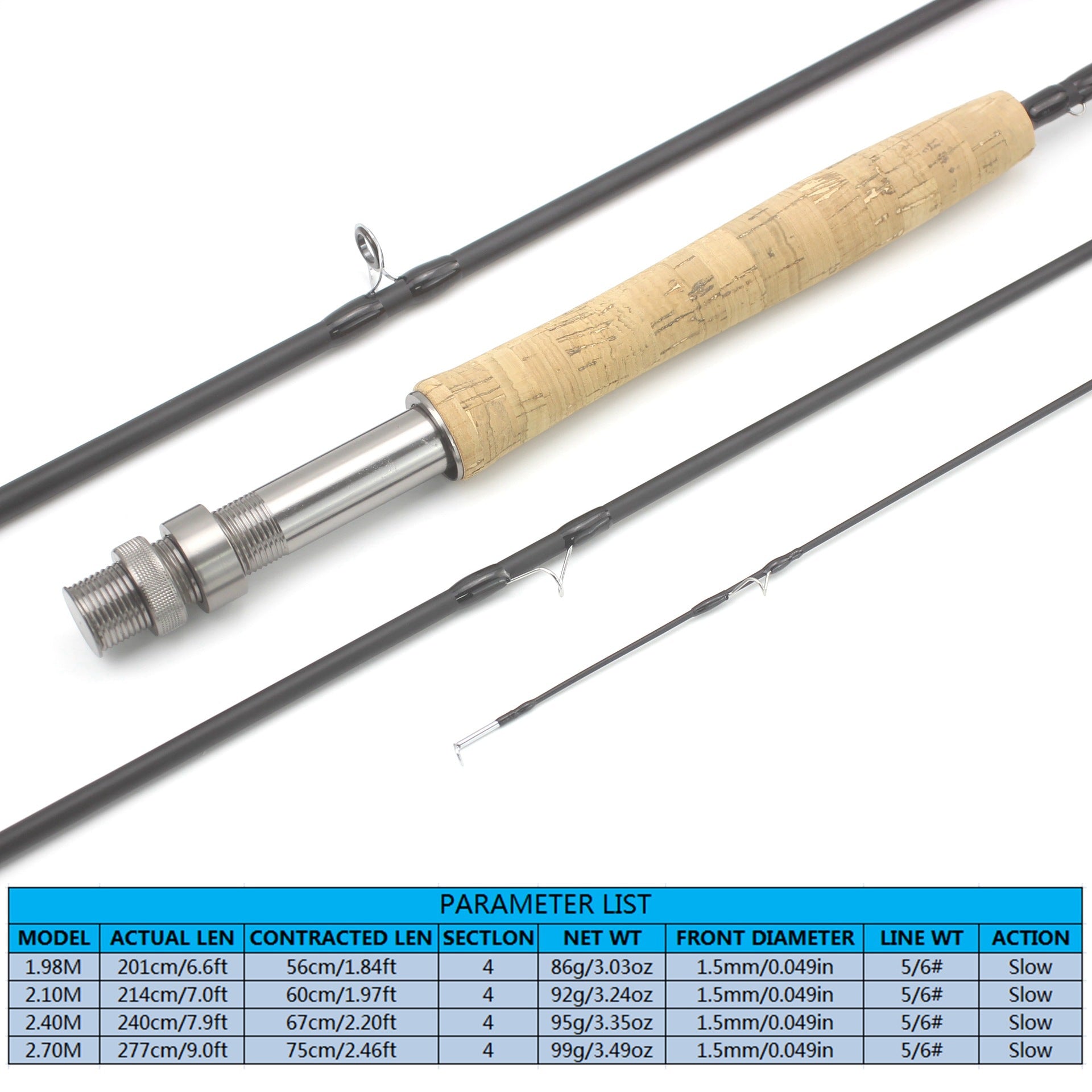 Ultra-light Fly Fishing Rod4Fishing Rod Carbon Fiber Portable European and American Style Popular Rod Manufacturer Wholesale