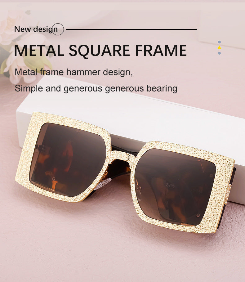 European and American Fashion Large Frame Sunglasses for Women, Sun Protection Outdoor Sunglasses, Wholesale Big Brand Glasses sunglasses