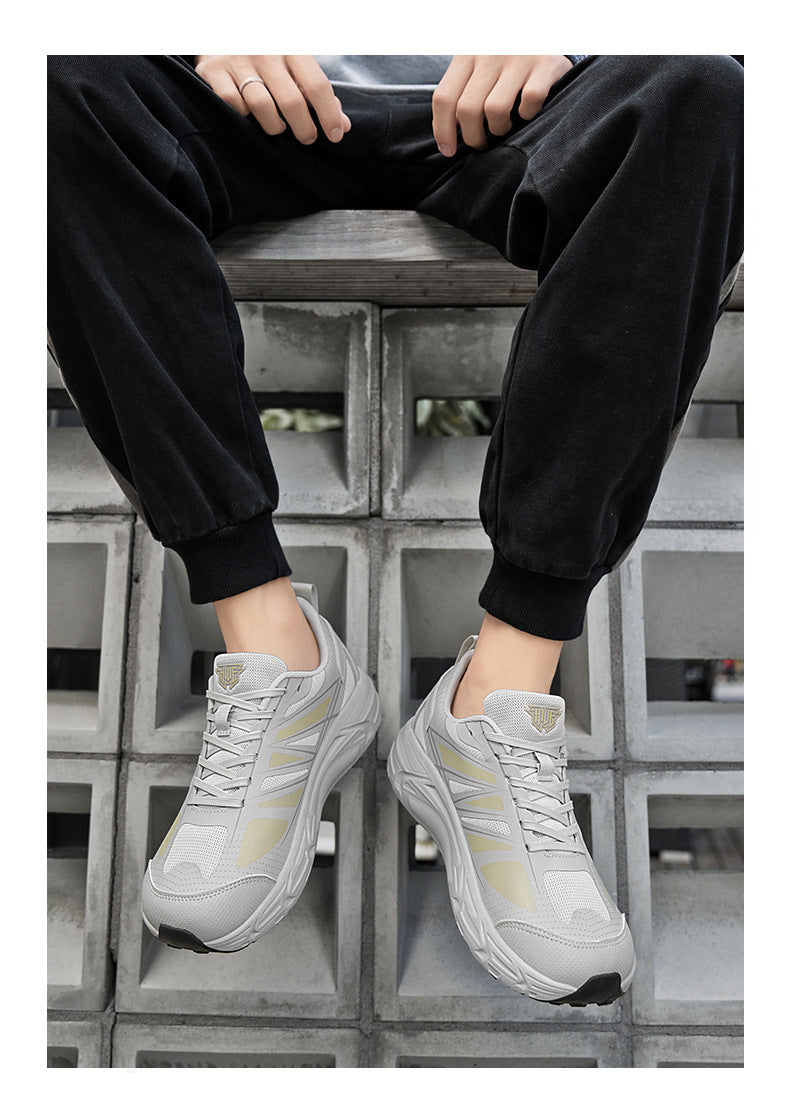 Autumn New Soft Sole Ultra-light Running Shoes Non-slip Wear-resistant Sports Wide Toe Casual Shoes Fashionable Sports Comfortable Trendy Shoes