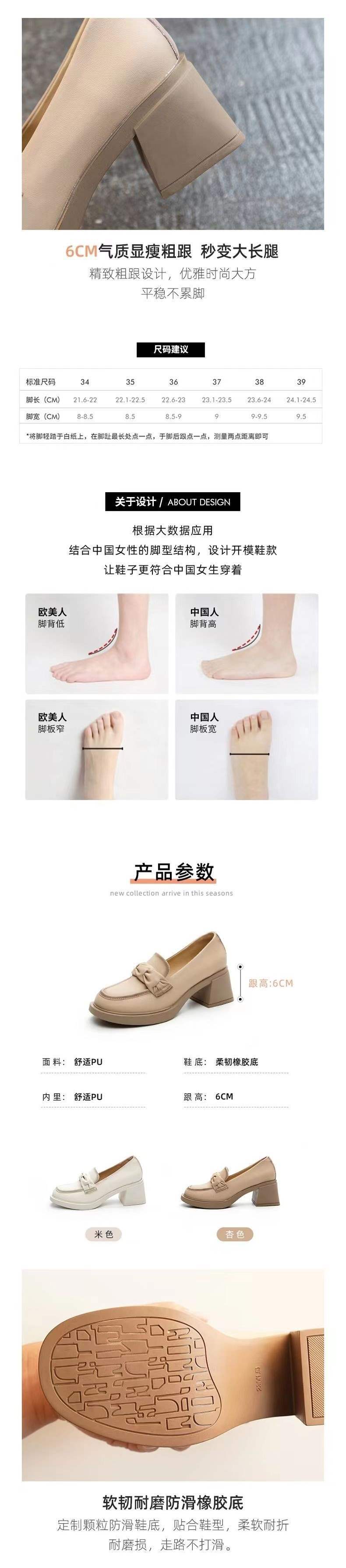 2025Spring New British Style French Small Leather Shoes Women's High Heels Retro Single Shoes