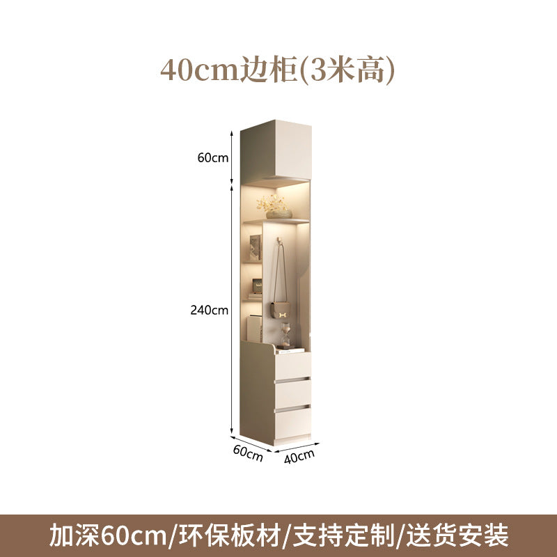 2025New Cream Style Wardrobe for Home Bedroom, Segmented Simple Modern Storage Cabinet, Large Coat Closet