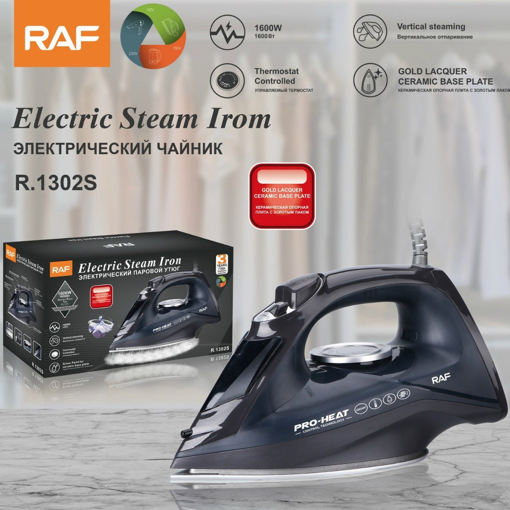 RAF European Standard Ceramic Handheld Electric Iron Household Small Portable Steam Iron Handheld Ironing Machine