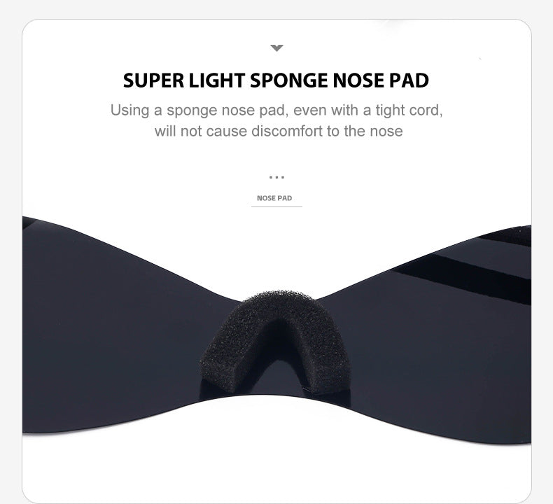 Big talker Y2K Sunglasses for Women, Sun Protection, Cycling, Sports, Windproof, Sunglasses, European and American Style, Frameless, One-piece Glasses, Men's Glasses