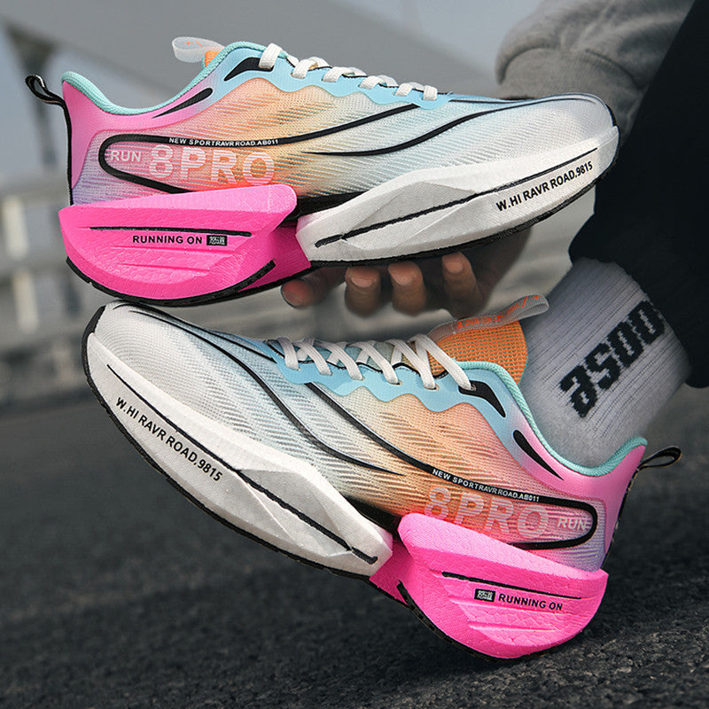 Red Rabbit8pro Carbon Plate Spring and Autumn Running Shoes for Big Kids, Racing Shock Absorption Sports Shoes for Men and Women, Couple's Versatile Casual Running Shoes