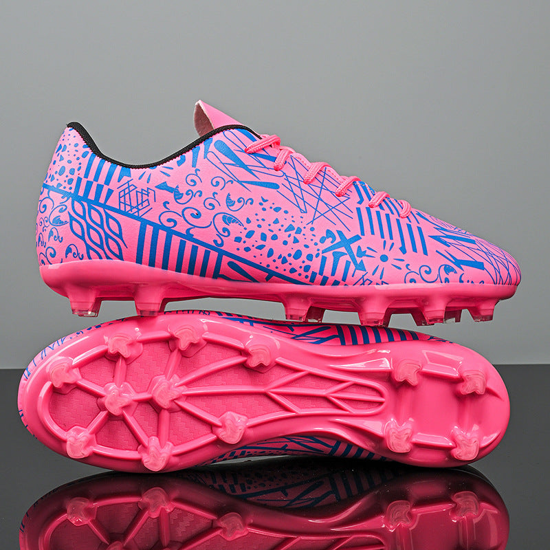 New Men's Football Shoes Low-Cut Long Spikes Broken Spikes Youth Student Professional Training Sports Shoes