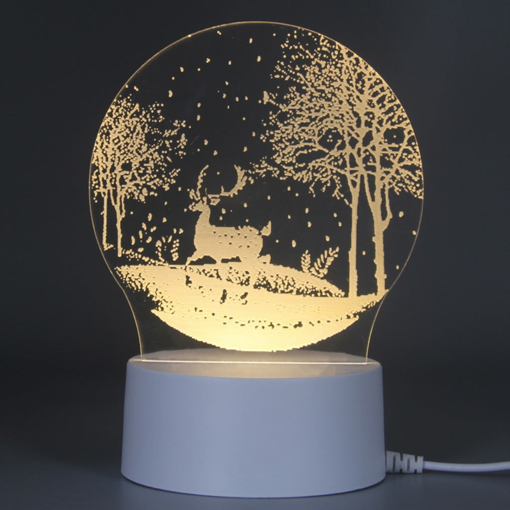 3D Night Light Acrylic Colorful Touch Remote Control Atmosphere Light Wholesale Dropshipping Creative Small Gift Factory