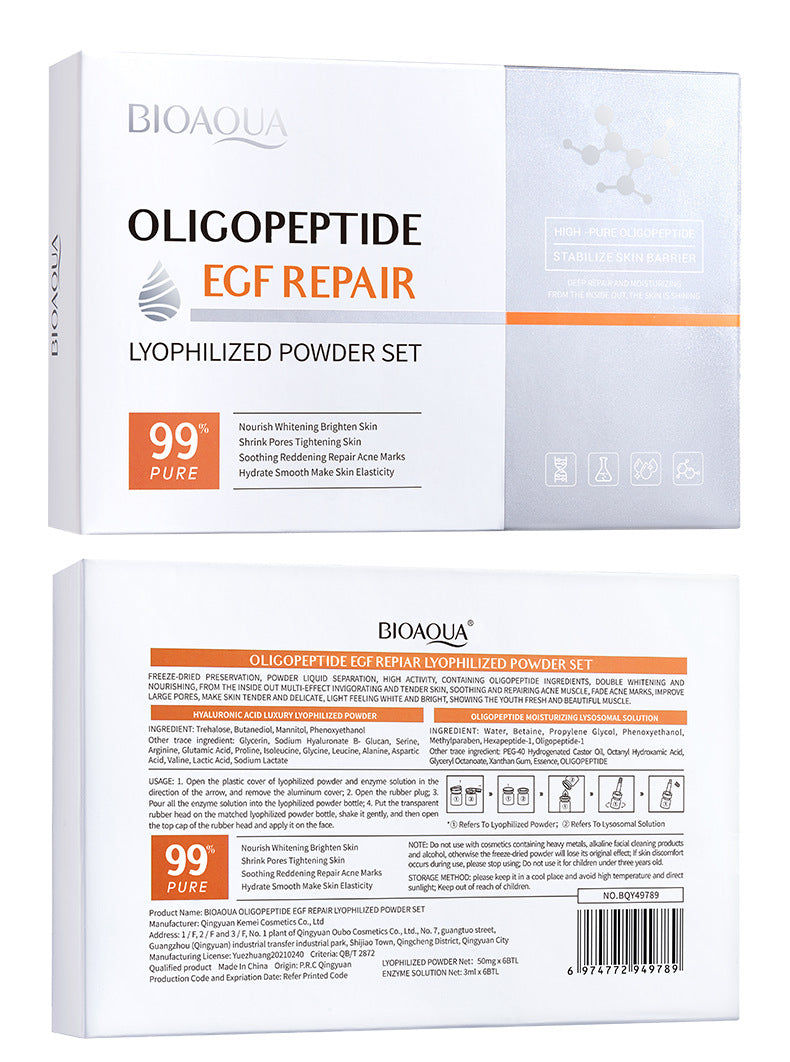 Full English Oligopeptide Freeze-Dried Powder Set BIOAOUA Hydrating Moisturizing Nourishing Skin Care Wholesale for  Trade