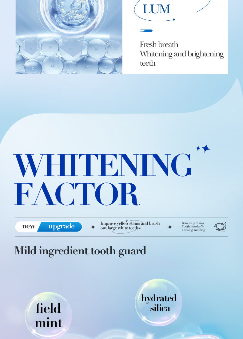 All English Tooth Powder50g SADOER Clean Tooth Stains, Care for Gums, Freshen Oral Care,  Foreign Trade Wholesale