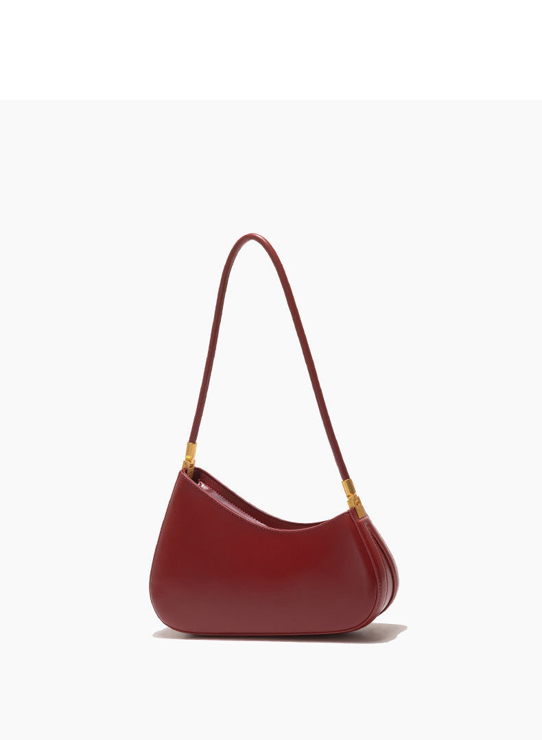 European and American Niche French Retro Underarm Fashion Women's Bag Light Luxury Simple Large Capacity Handbag Women's Single Shoulder Baguette Bag