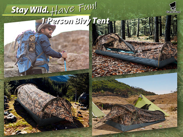 Single Tunnel Tent Outdoor Rainproof Cycling Hiking Camping Portable Windproof Lightweight Camping Tent