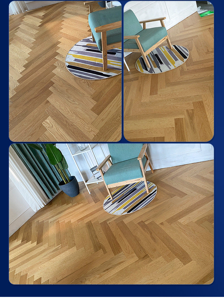 In-stock wholesale with on-site installation Herringbone Locking Floor Heating New Three-Layer Solid Wood Flooring Oak Black Walnut Flooring